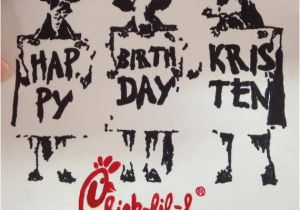 Chick Fil A Birthday Card Items Similar to Chick Fil A Birthday Card On Etsy