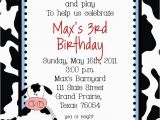 Chick Fil A Birthday Party Invitations Cow Farm Birthday Party Invitation Custom Diy Birthday