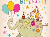 Child Birthday Cards Designs Happy Birthday Kids Greeting Card Stock Vector