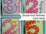 Child Birthday Cards Designs Project Simple Kids Age Cards