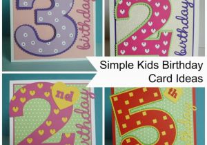 Child Birthday Cards Designs Project Simple Kids Age Cards