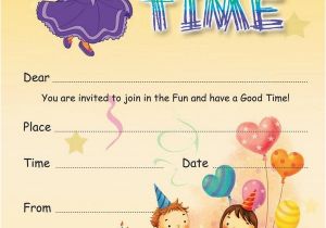 Children S Birthday Invitation Templates 17 Kids Party Invitation Designs Templates Psd Ai