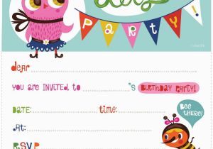 Children S Birthday Invitation Templates Birthday Invitations Childrens Birthday Party Invites