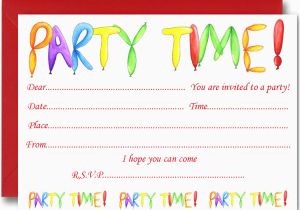 Childrens Birthday Party Invites Kids Birthday Party Invitation Cards Card Design Ideas