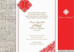 Chinese Birthday Invitations Printable Chinese Wedding Invitation Templates