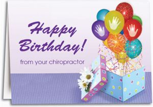 Chiropractic Birthday Cards for Patients Birthday Cards with Hand Spine Designs Smartpractice