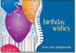Chiropractic Birthday Cards for Patients Birthday Postcards with Hand Spine Designs