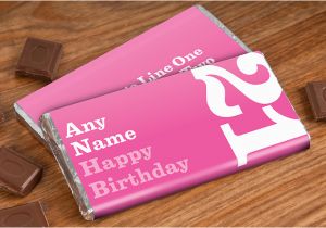 Chocolate Gifts for Her Birthday Personalised Chocolate Bar 21st Birthday for Her