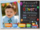 Choo Choo Train Birthday Invitations Choo Choo Train Birthday Invitation Boy Train Birthday Party