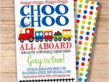 Choo Choo Train Birthday Invitations Choo Choo Train Birthday Invitation Boys by Sweetprovidence