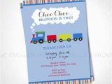 Choo Choo Train Birthday Invitations Choo Choo Train Birthday Invitation