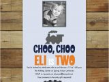 Choo Choo Train Birthday Invitations Choo Choo Train Birthday Party Train Birthday Invitation