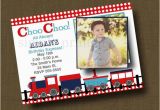 Choo Choo Train Birthday Invitations Items Similar to Choo Choo Train Birthday Invitation with