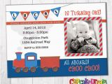 Choo Choo Train Birthday Invitations Train Birthday Invitation Boy Birthday Choo Choo Party