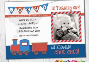 Choo Choo Train Birthday Invitations Train Birthday Invitation Boy Birthday Choo Choo Party