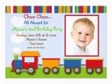 Choo Choo Train Birthday Party Invitations Choo Choo Train Photo Birthday Party Invitations 5 Quot X 7