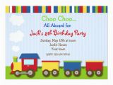 Choo Choo Train Birthday Party Invitations Choo Choo Train Trains Birthday Party Invitations Zazzle