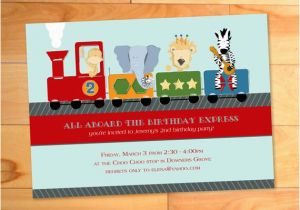 Choo Choo Train Birthday Party Invitations Train Birthday Party Invitation Choo Choo Birthday Card