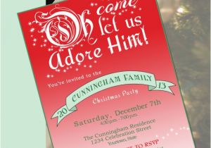 Christian Birthday Invitation Wording Items Similar to Christian Christmas Party Invitation On Etsy