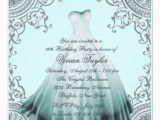 Christian Birthday Invitation Wording Religious Sweet 16 Invitation Wording Silver Teal Blue