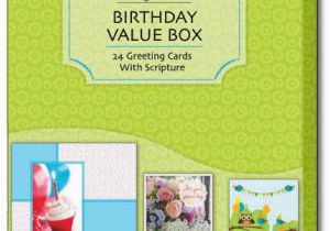 Christian Boxed Birthday Cards Birthday Value assortment Box Of 24 Christian Birthday