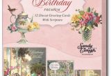 Christian Boxed Birthday Cards Sandy Clough Time for Tea Box Of 12 assorted Christian