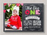 Christmas 1st Birthday Invitations Christmas Birthday Invitation Christmas First Birthday