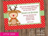 Christmas 1st Birthday Invitations First Birthday Christmas Party Invitation 1 00 Each with