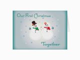 Christmas and Birthday Card together Our First Christmas together Greeting Card Zazzle