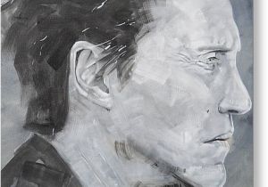 Christopher Walken Birthday Card Christopher Walken Painting by Jimmy Law