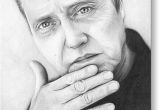 Christopher Walken Birthday Card Drawing Greeting Cards Fine Art America