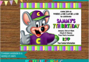 Chuck E Cheese Birthday Invitation Template Chuck E Cheese Birthday Party Invitations Personalized