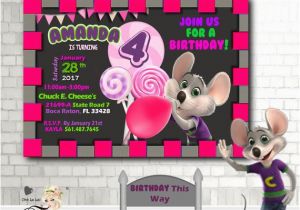 Chuck E Cheese Birthday Invitation Template Chuck E Cheese Invitationany Age Birthday Invitation