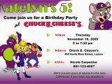 Chuck E Cheese Birthday Invitation Template Chuck E Cheese Invitations Template Best Template Collection