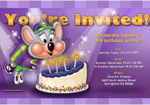 Chuck E Cheese Birthday Invitation Template Kids Birthday Party Invitations