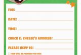 Chuck E Cheese Birthday Invitation Template Printable Birthday Invitations Birthday Party