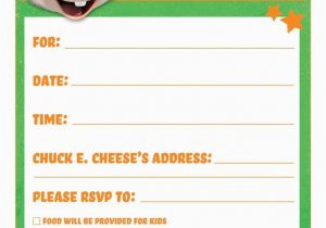 Chuck E Cheese Birthday Invitation Template Printable Birthday Invitations Birthday Party