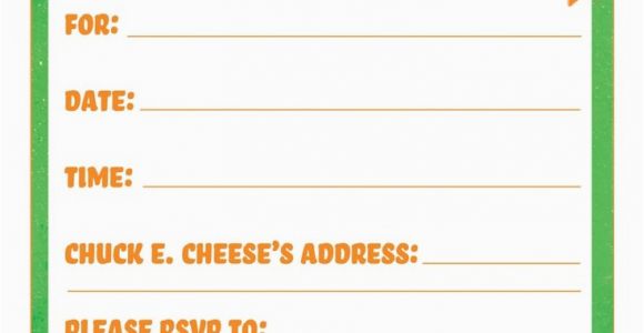 Chuck E Cheese Birthday Invitation Template Printable Birthday Invitations Birthday Party