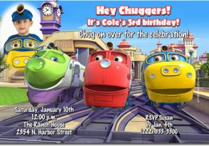 Chuggington Birthday Invitations Chuggington Birthday Invitations Candy Wrappers Thank