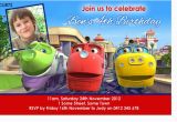 Chuggington Birthday Invitations Cu872 Chuggington Birthday Invitation Boys themed