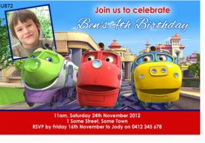 Chuggington Birthday Invitations Cu872 Chuggington Birthday Invitation Boys themed