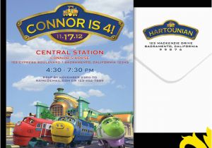 Chuggington Birthday Invitations Nealon Design Chuggington Birthday Invitation