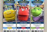 Chuggington Birthday Invitations Personalized Chuggington Birthday Ticket Invitation Cards