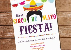 Cinco De Mayo Birthday Invitations Cinco De Mayo Fiesta Invitation Mexican Fiesta Invitation