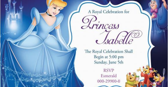 Cinderella Birthday Cards 11 Disney Invitation Templates Free Sample Example