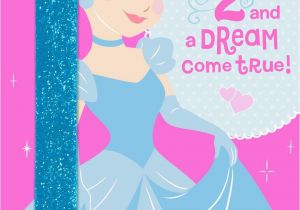 Cinderella Birthday Cards Cinderella 2nd Birthday Card with Wearable Headband