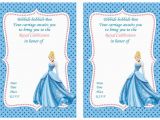 Cinderella Birthday Cards Cinderella Birthday Invitations Cinderella Birthday