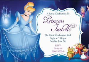 Cinderella Birthday Invitation Template 11 Disney Invitation Templates Free Sample Example