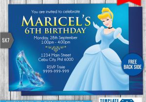 Cinderella Birthday Invitation Template Cinderella Birthday Invitation 2 by Templatemansion On