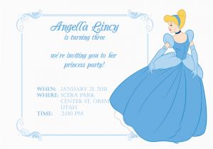 Cinderella Birthday Invitation Template Cinderella themed Party Best events Blog